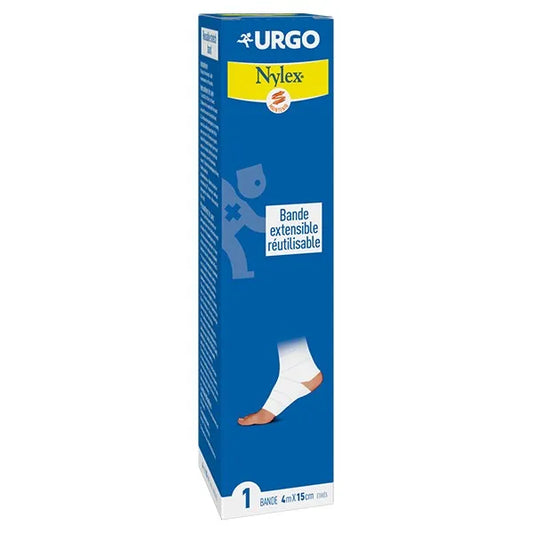 Urgo NYLEX - Bande Extensible, 1 bande 4mx15cm