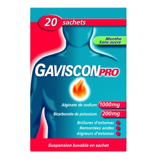 GavisconPro Menthe Sans Sucre – Sachets de 10 ml