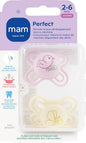 MAM Perfect Nuit Sucettes Silicone 2‑6 mois (Lot de 2)