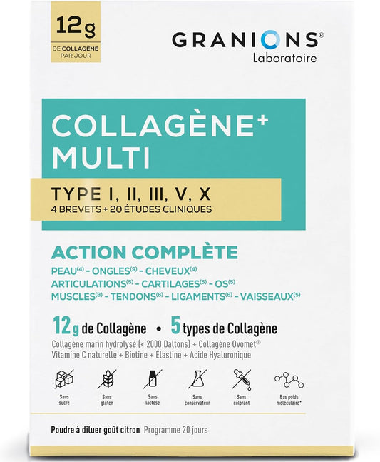Granions Multi Collagène Marin – Poudre – Cure 3 mois