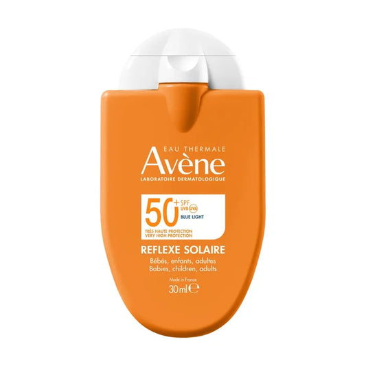 Avène SOLAIRE - Réflexe Crème Solaire Famille SPF50+ - Visage et Corps - Peaux Sensibles, 30ml