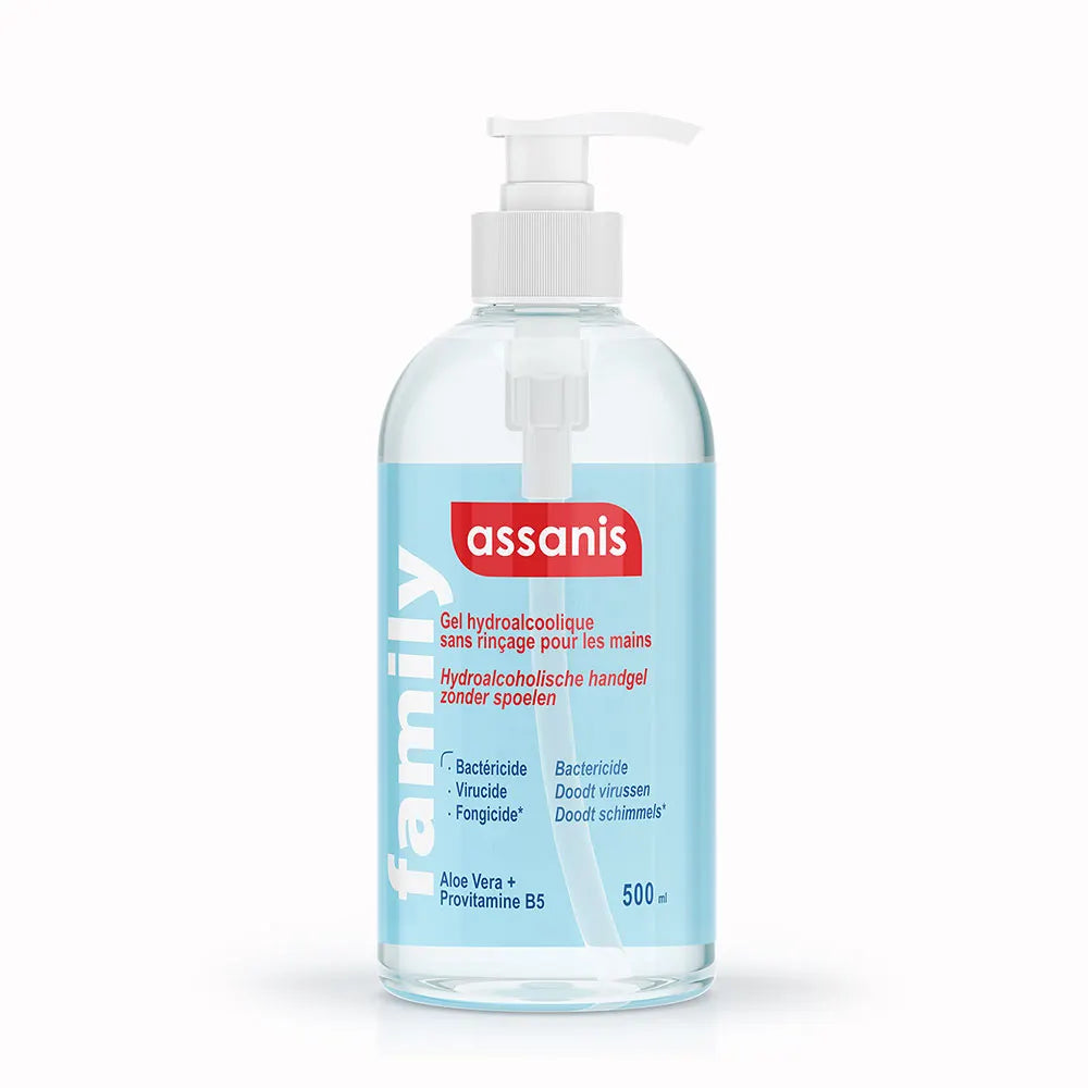 Assanis Family Gel Hydroalcoolique avec Pompe 500 ml