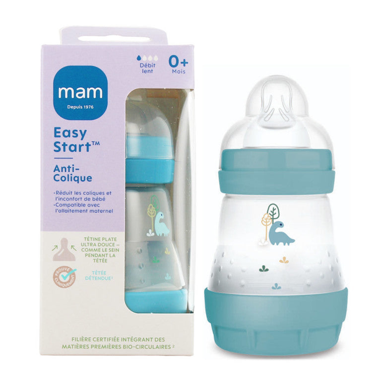 MAM Biberon Easy Start Anti‑Colique 160 ml Ocean 0 mois
