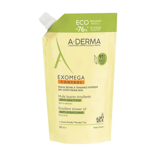 A-derma EXOMEGA CONTROL - Eco Recharge Huile Lavante Émolliente Anti-Grattage - Visage et Corps - Peaux Sèches à Tendance Atopique, 500ml 4.8 étoiles sur 5, valeur de la note moyenne. Read 4 Reviews. Lien sur la même page. 4.8   (4) Je donne mon avis