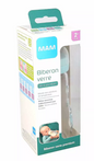MAM Biberon Verre Premium 2+ mois tétine débit 2 Bleu 260 ml