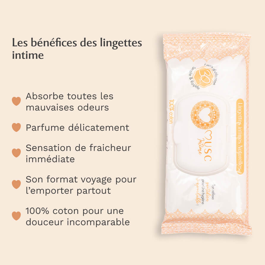 Musc Intime Lingettes Intimes – Amber Flower