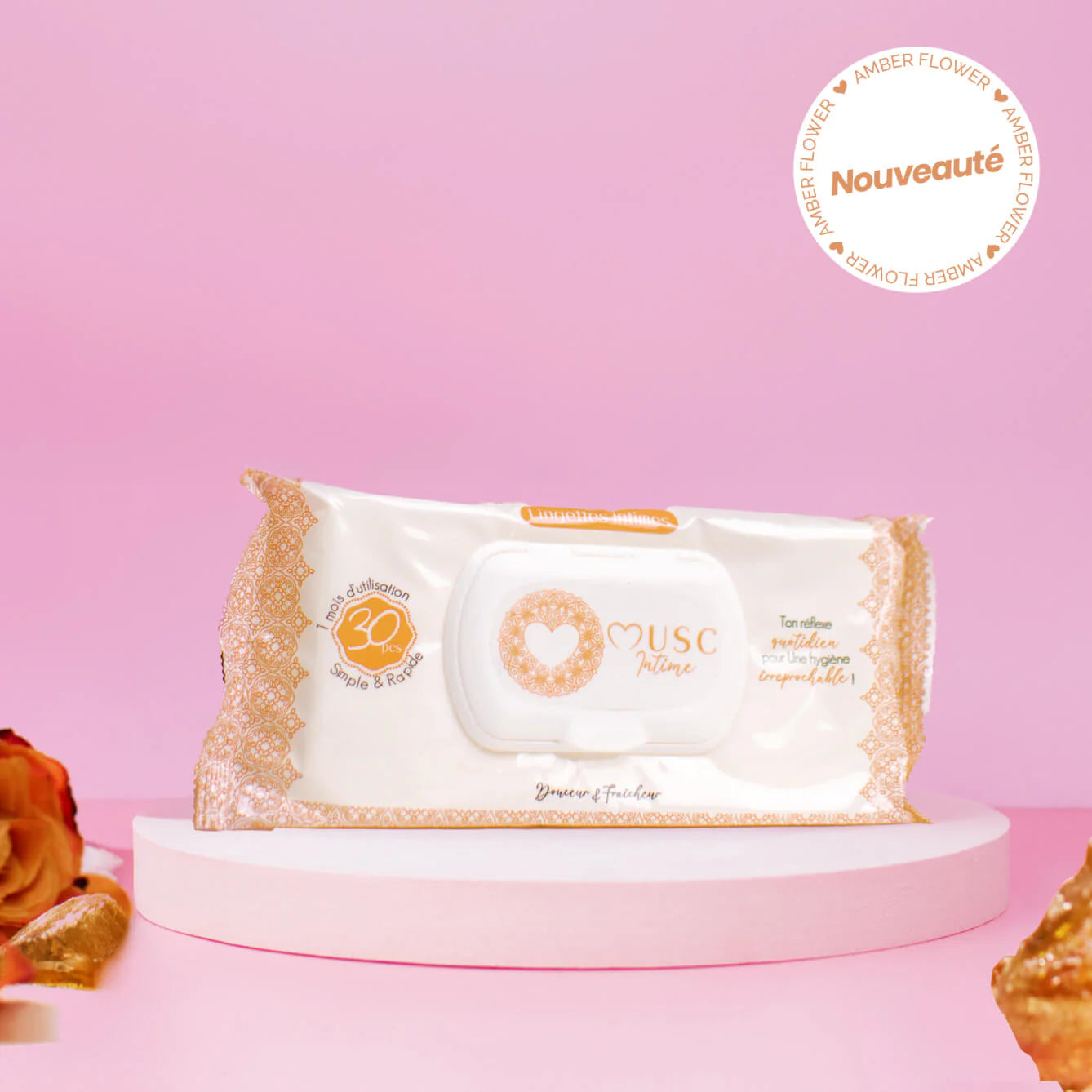 Musc Intime Lingettes Intimes – Amber Flower