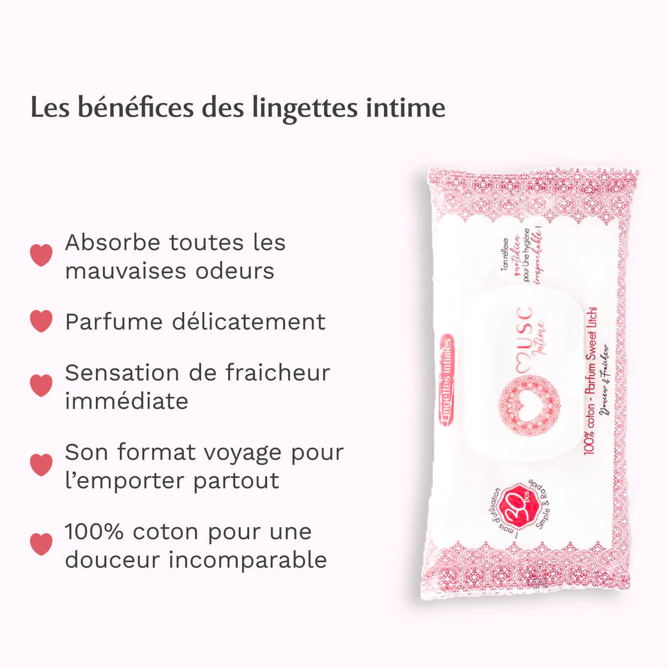 Musc Intime Lingettes Intimes – Sweet Litchi