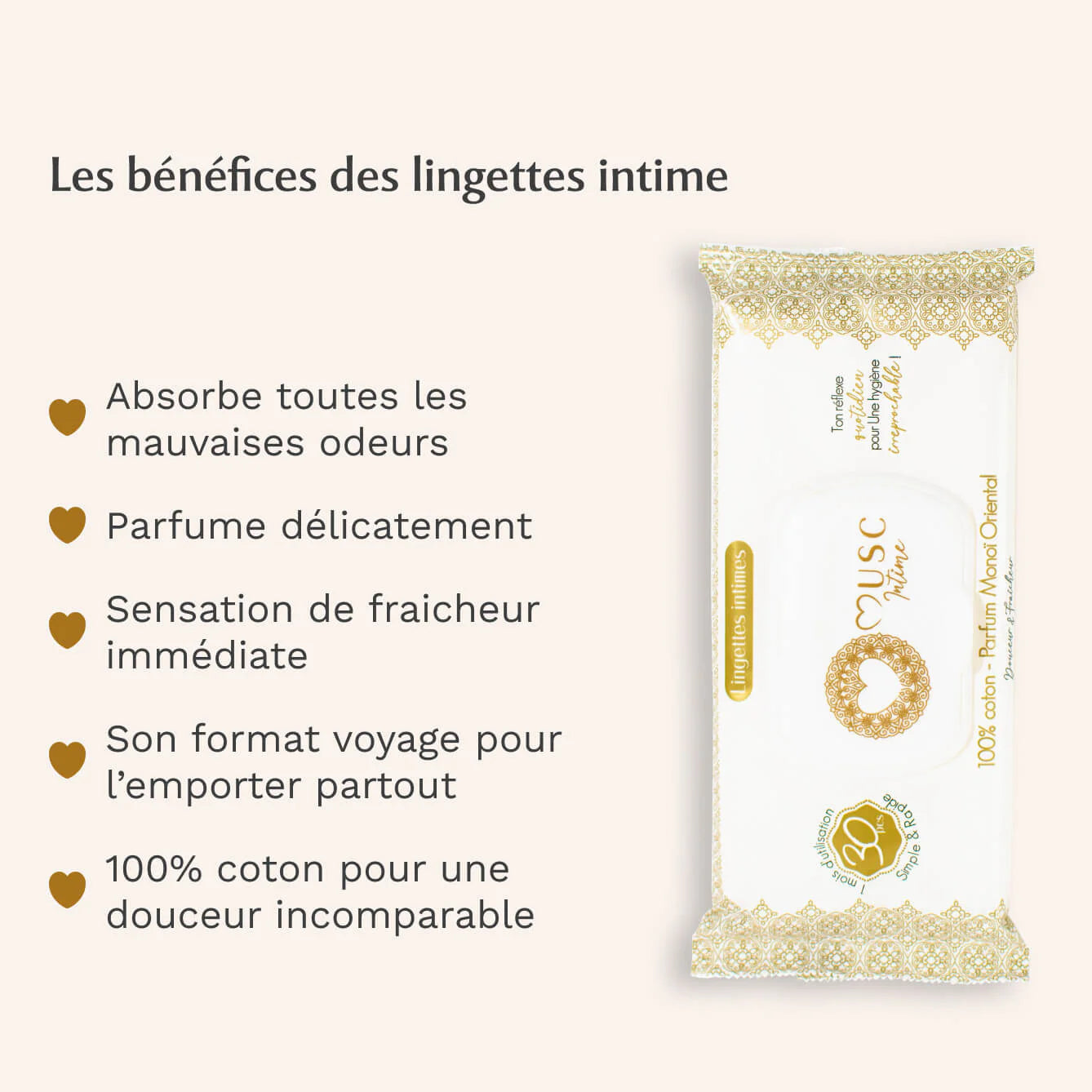 Musc Intime Lingettes Intimes – Monoï Oriental