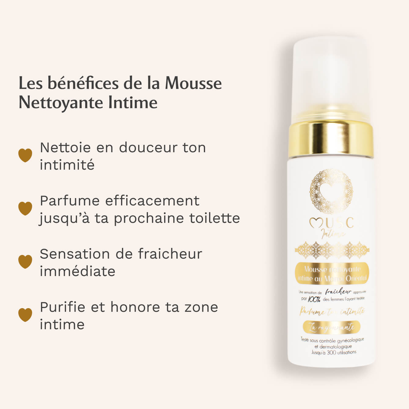 Musc Intime Mousse Intime Nettoyante – La Rayonnante (Monoï Oriental)