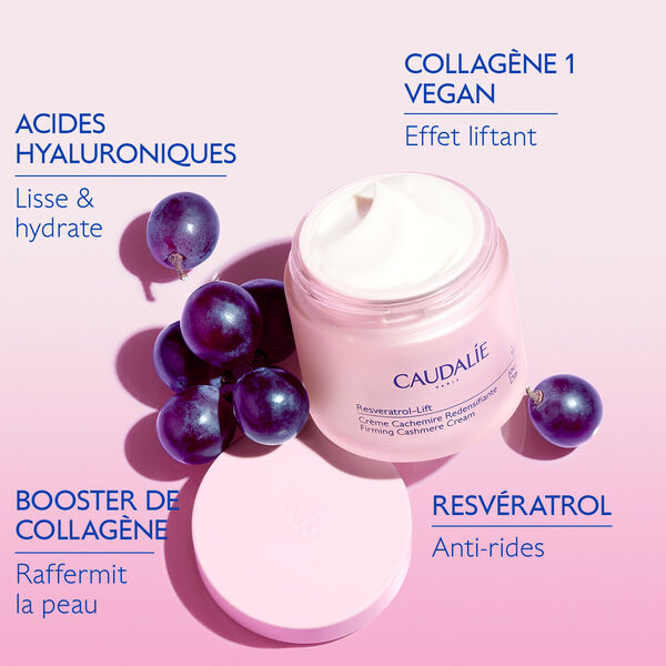 Caudalie – Resveratrol-Lift – Crème Cachemire Redensifiante au Resvératrol 50mL