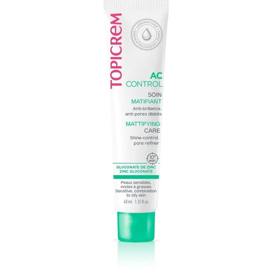 Topicrem AC CONTROL - Mattifying Care - Face - Combination to Oily Skin, 40ml