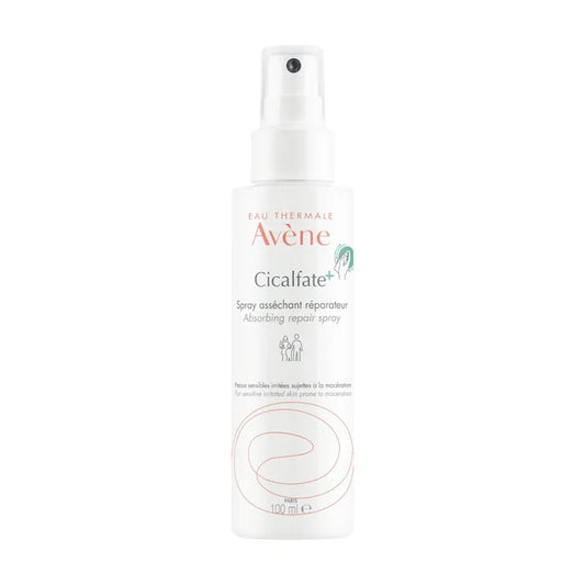CICALFATE+ - Spray Asséchant Réparateur - Visage et Corps - Peaux Sensibles Irritées, 100ml