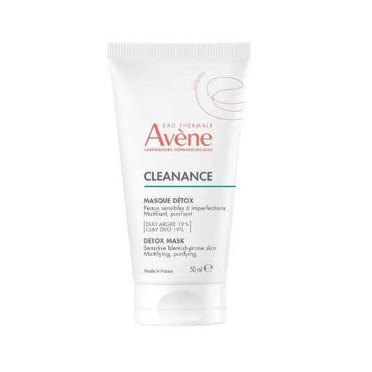 Avène CLEANANCE - Masque Détox Matifiant et Purifiant - Visage - Peaux Sensibles à Imperfections, 50ml
