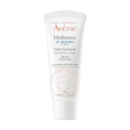 Avène HYDRANCE UV - Crème Hydratante Riche SPF30 - Visage - Peaux Sèches à Très Sèches, 40ml