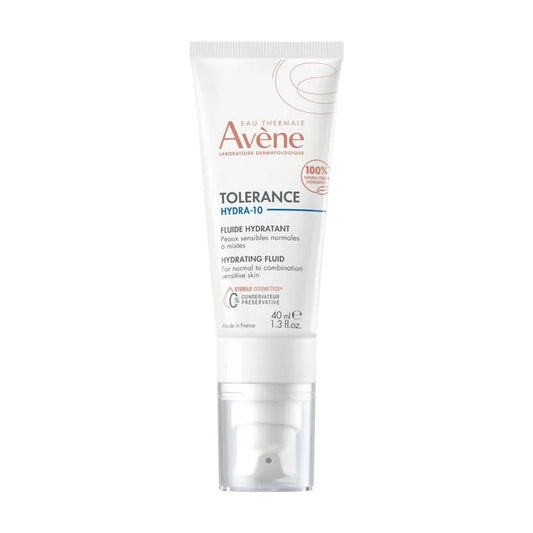 Avène TOLERANCE HYDRA-10 - Fluide Hydratant - Visage - Peaux Sensibles Normales à Mixtes, 40ml