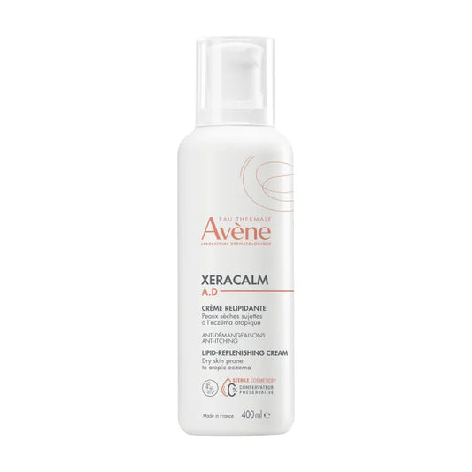 Avène XERACALM A.D - Crème Relipidante - Corps - Peaux Sèches à Tendance Atopique, 400ml