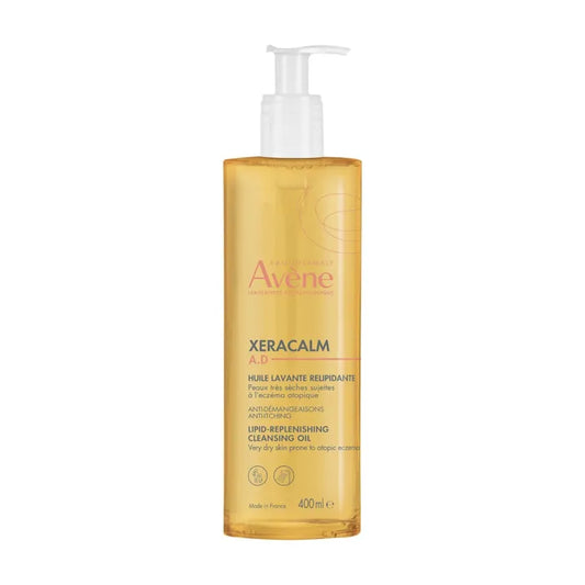 Avène XERACALM A.D - Huile Lavante Relipidante - Visage et Corps - Peaux Très Sèches à Tendance Atopique, 400ml