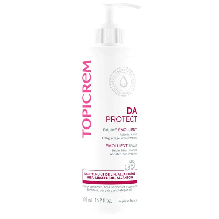 Topicrem DA PROTECT - Emollient Balm - Face and Body - Very Dry and Atopic Skin, 500ml