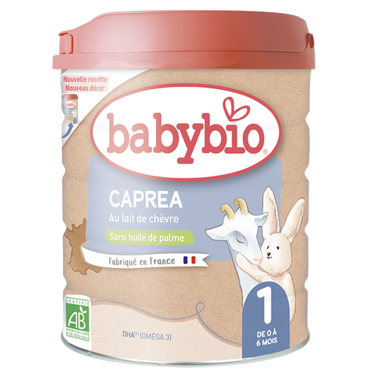Babybio CAPREA - Lait en poudre 1er Âge au Lait de Chèvre Bio - De 0 à 6 mois, 800g