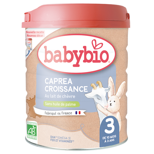 Babybio CAPREA CROISSANCE - Lait de Croissance 3ème Âge Bio - De 10 mois à 3 ans, 800g
