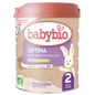 Babybio OPTIMA - Lait de Suite 2ème Âge Bio - De 6 à 12 mois, 800g