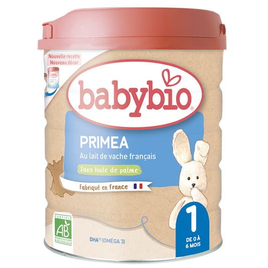 Babybio PRIMEA - Lait en Poudre 1er Âge Bio - De 0 à 6 mois, 800g