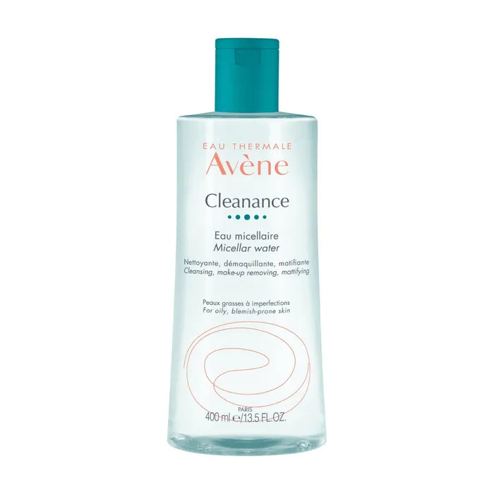 Avène CLEANANCE - Eau Micellaire Matifiante - Visage et Yeux - Peaux Grasses à Imperfections, 400ml