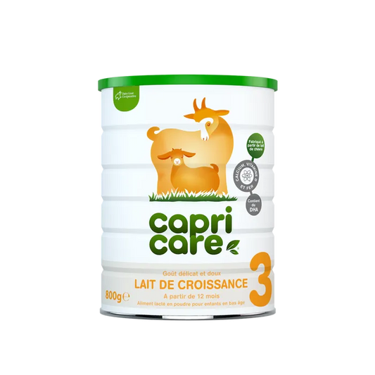 Capricare Lait de Chèvre de Croissance 3ème Âge - 12 mois et plus, 800g