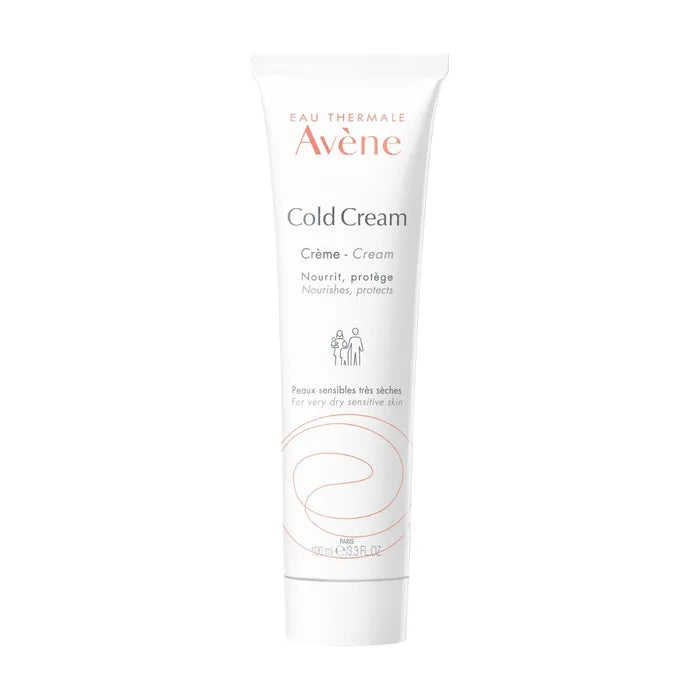Avène COLD CREAM - Crème Nourrissante Hydratante Protectrice - Visage et Corps - Peaux Sensibles Très Sèches, 100ml
