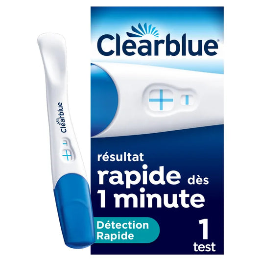 CLEARBLUE – Test de Grossesse Résultat Rapide – Dès 1 Minute