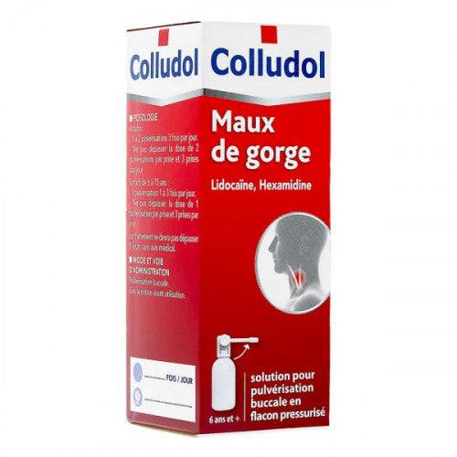 Colludol Spray – Maux de gorge douloureux – Flacon de 30 ml