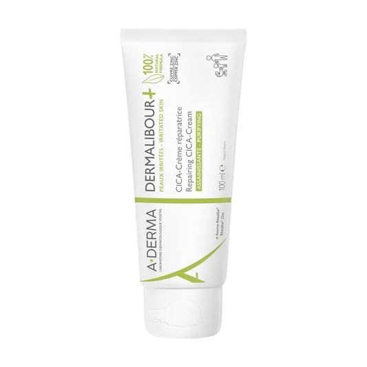 A-derma DERMALIBOUR+ - CICA-Crème Réparatrice Assainissante - Visage et Corps - Peaux Irritées, 100ml