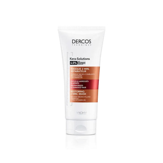 Dercos Kera-Solutions Masque 2min Réparateur Cheveux Agressés et Abimés, 200ml
