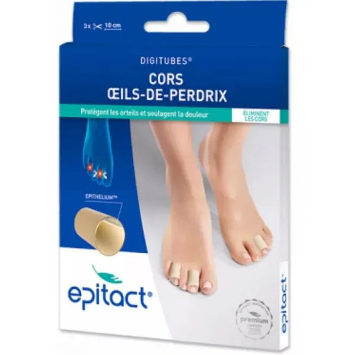 Protections orteils Epitact Digitubes – Tailles S, M, L