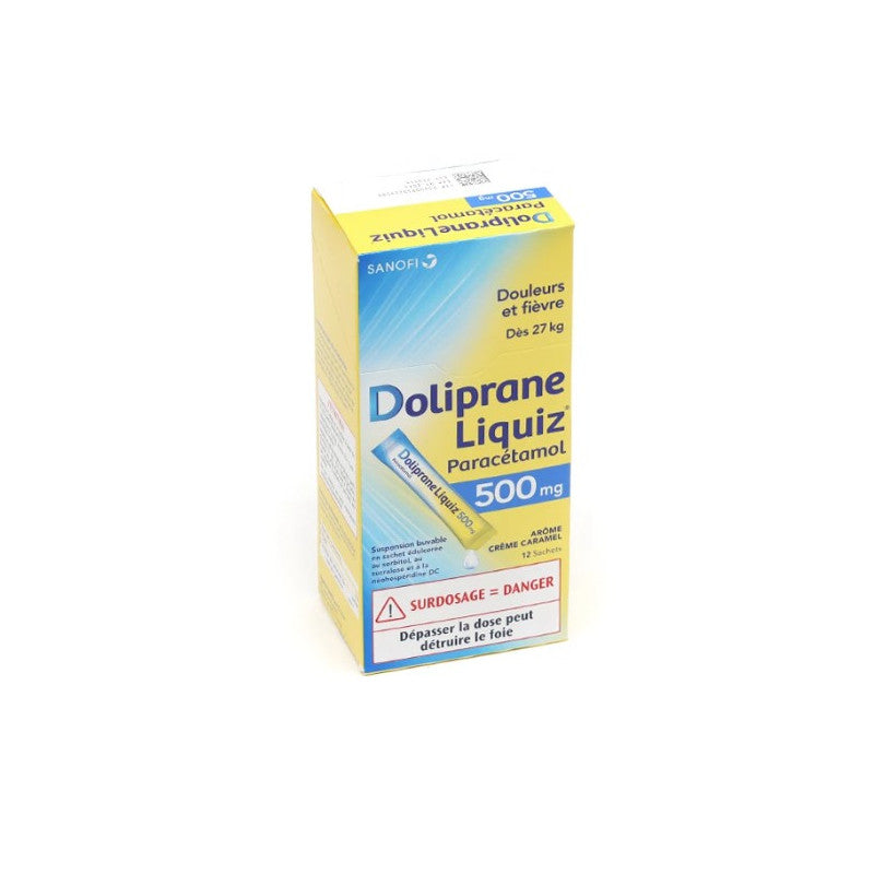 Doliprane Liquiz 500 mg – 12 sachets