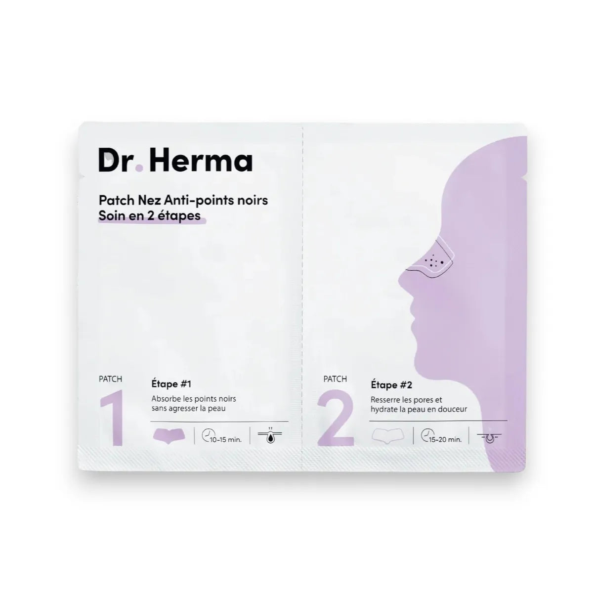 Dr. Herma - Patch Nez Anti-Points Noirs en 2 étapes