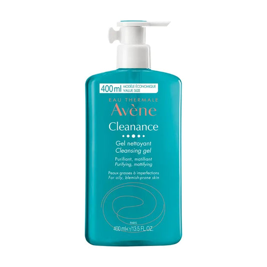 Avène CLEANANCE - Gel Nettoyant Purifiant - Visage et Dos - Peaux Grasses à Imperfections, 400ml