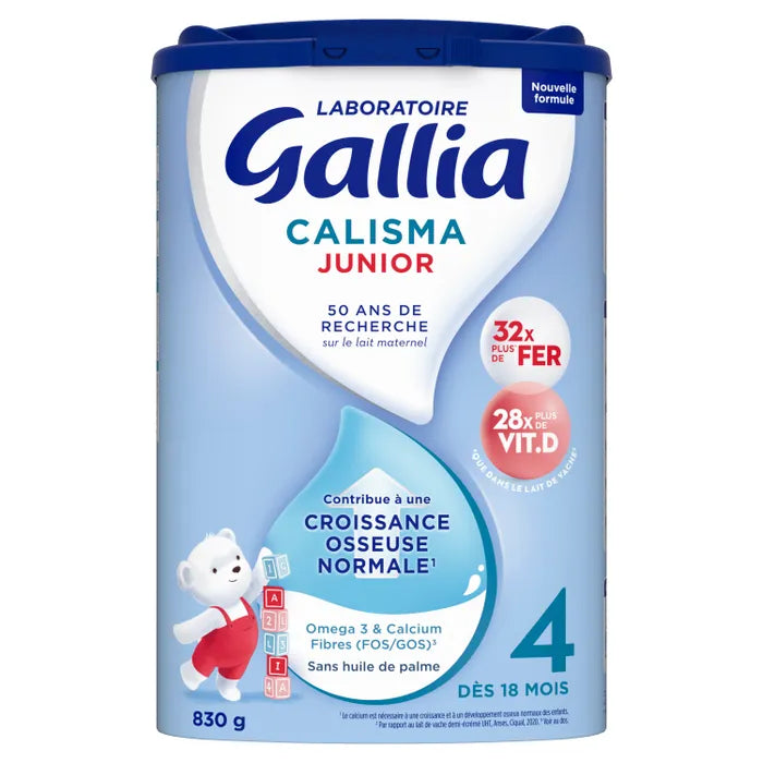 Gallia CALISMA JUNIOR - Lait de Croissance - Dès 18 mois, 830g
