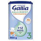 Gallia GALLIAGEST CROISSANCE - Lait de Croissance 3ème Âge - 12 mois et plus, 800g