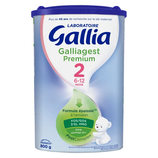 Gallia GALLIAGEST PREMIUM - Lait en Poudre 2ème Âge - De 6 à 12 mois, 800g