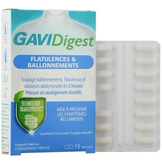 Boots Pharmaceuticals GAVIDigest - Flatulences & Ballonnements, 15 gélules