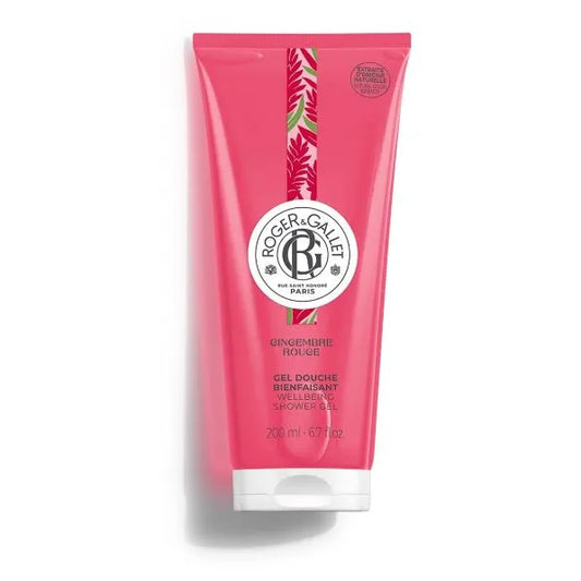 Roger & Gallet GINGEMBRE ROUGE - Gel Douche Bienfaisant - Tous Types de Peaux, 200ml