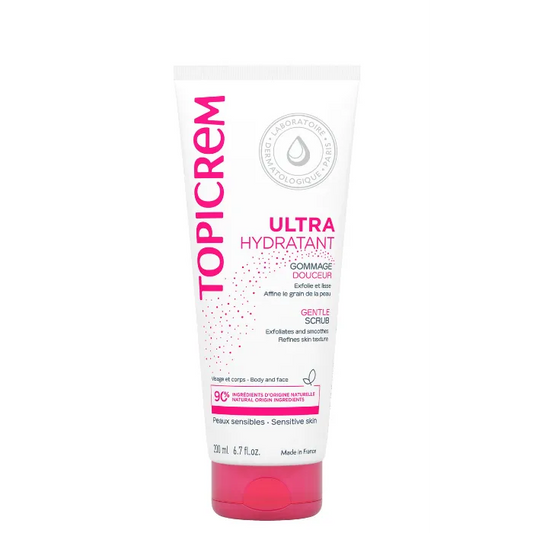 Topicrem ULTRA-HYDRATANT - Gommage Douceur - Visage et Corps - Peaux Sensibles, 200ml