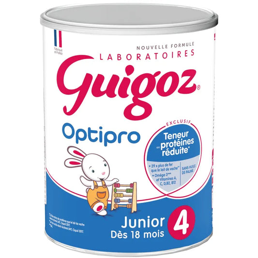 Guigoz OPTIPRO - Lait en Poudre 4ème Âge Junior - Dès 18 mois, 900g