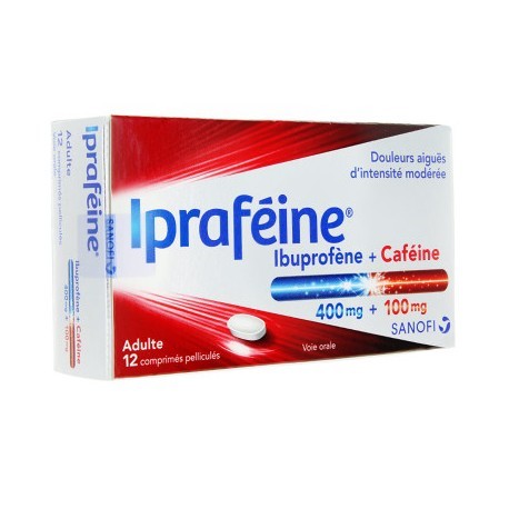 IPRAFEINE 400MG/100MG CPR 12