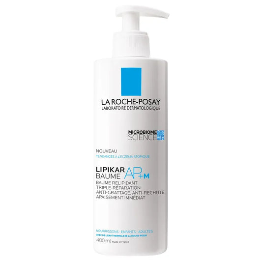La Roche-Posay LIPIKAR AP+M – Baume Peaux Tendance Eczéma Atopique Visage & Corps, 400 ml