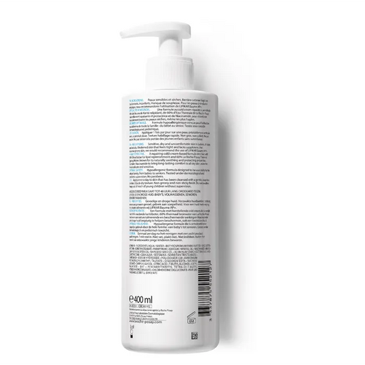 La Roche-Posay LIPIKAR - Lait Relipidant Corps Anti-Dessèchement, 400ml