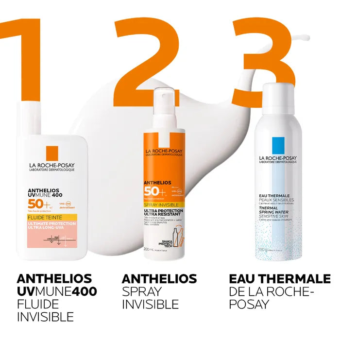 La Roche-Posay ANTHELIOS - SPF50+ Fluide Solaire Teinté avec Parfum Peaux normales à Mixtes, 50ml