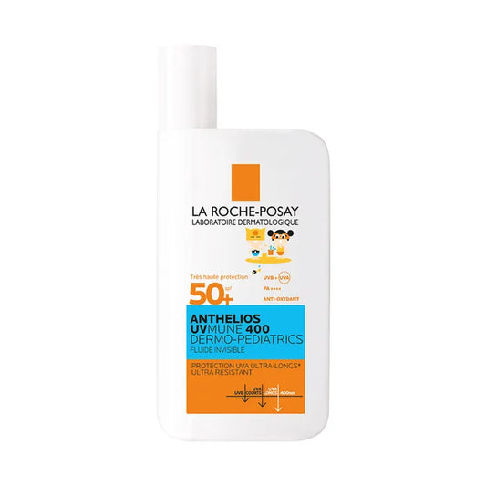 La Roche-Posay ANTHELIOS UVMUNE 400 DERMO-PEDIATRICS - SPF50+ Fluide Solaire Enfant Invisible Sans Parfum, 50ml